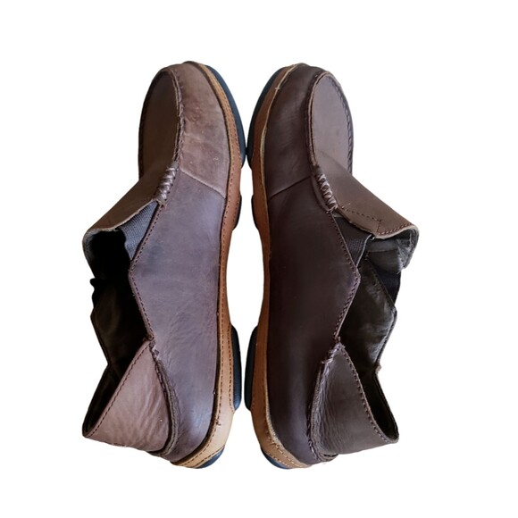 Olukai Men's Moloa Brown Leather Slip On Shoes Size 10 Loafers Boat Shoes - Picture 9 of 11